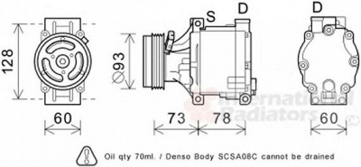 VAN WEZEL 5100k099 -  Компрессор, кондиционер